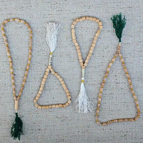 EID Pray Tasbbeh Religious Beads Real Handcrafted Prayer Beads Ramadan Rosary X4 - Picture 9 of 9